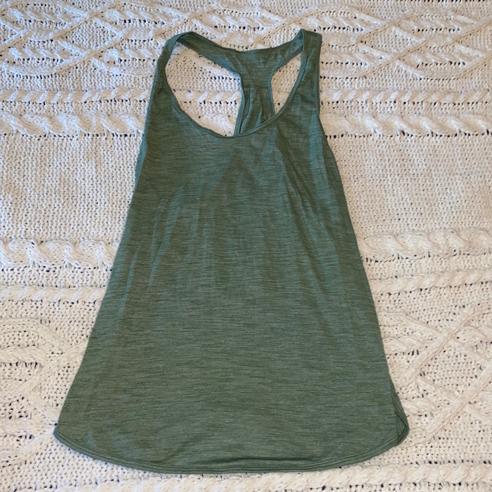 Green Lululemon Racerback Tank